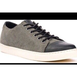 Crevo Quinton 020 Grey Suede Leather Street Sneaker Shoes Sz 12 Men Memory Foam